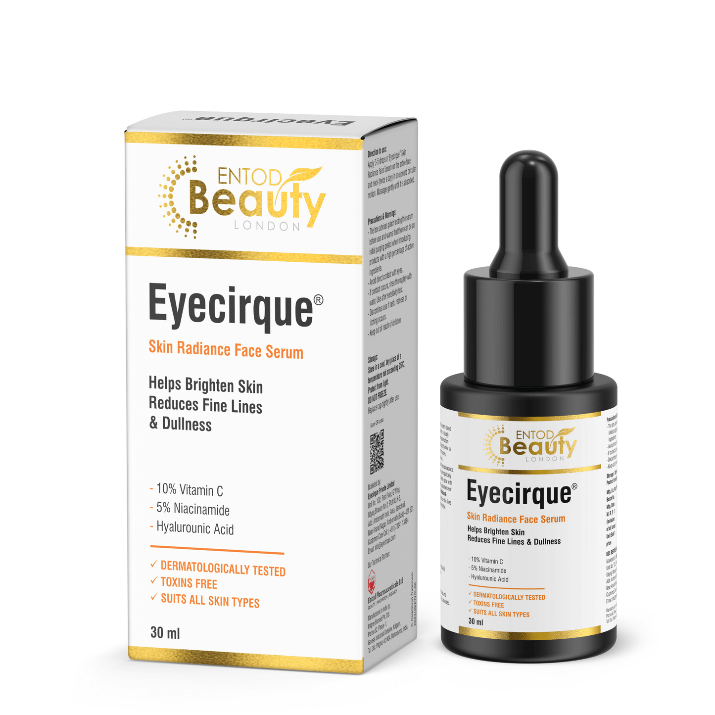 Eyecirque Skin Radiance 10% Vitamin C, Niacinamide & Hyaluronic  Face Serum