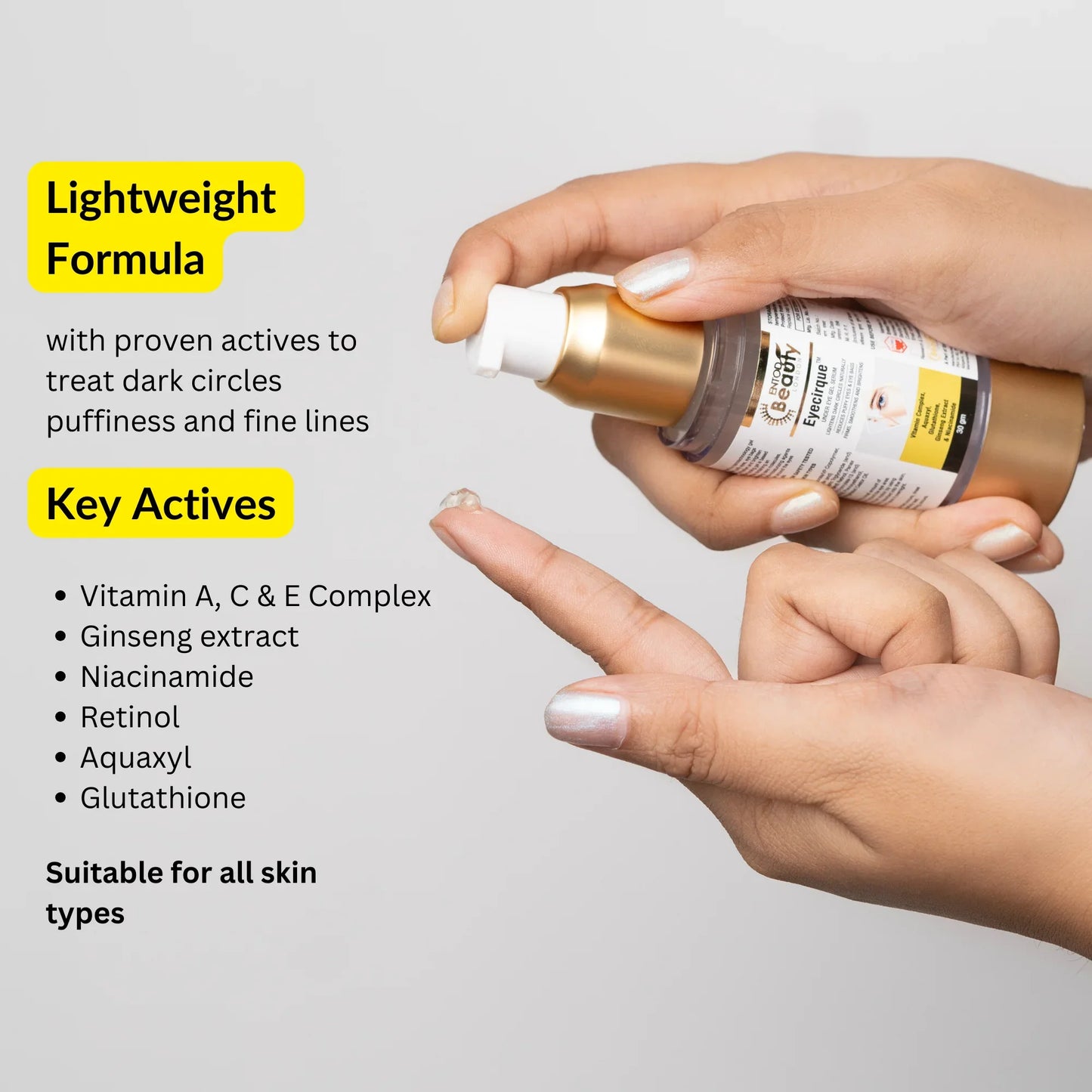 Eyecirque Under Eye Gel Serum for Dark Circles, Puffiness & Eye Bags - Eyecirque Store