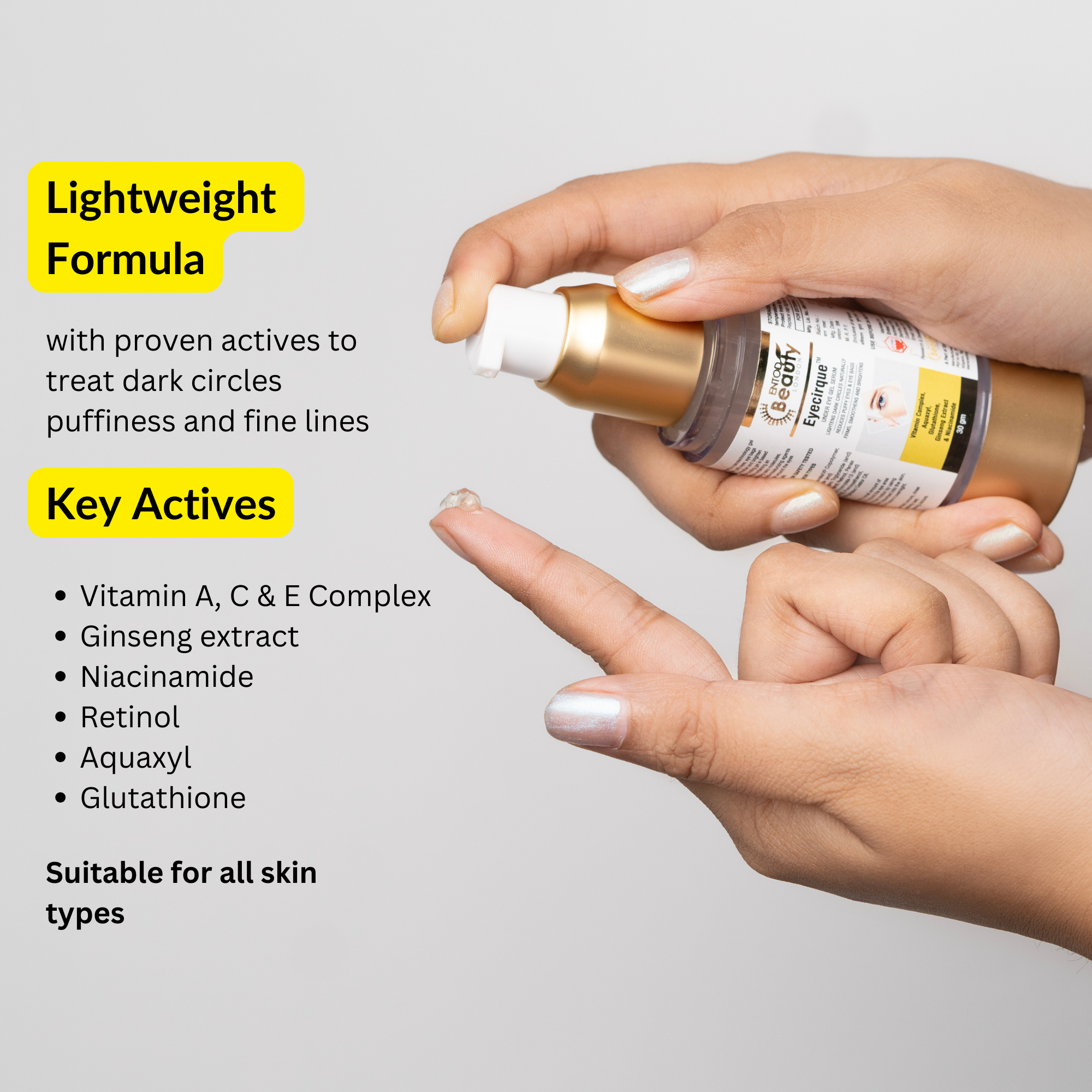 Eyecirque Under Eye Gel Serum for Dark Circles, Puffiness & Eye Bags - Eyecirque Store