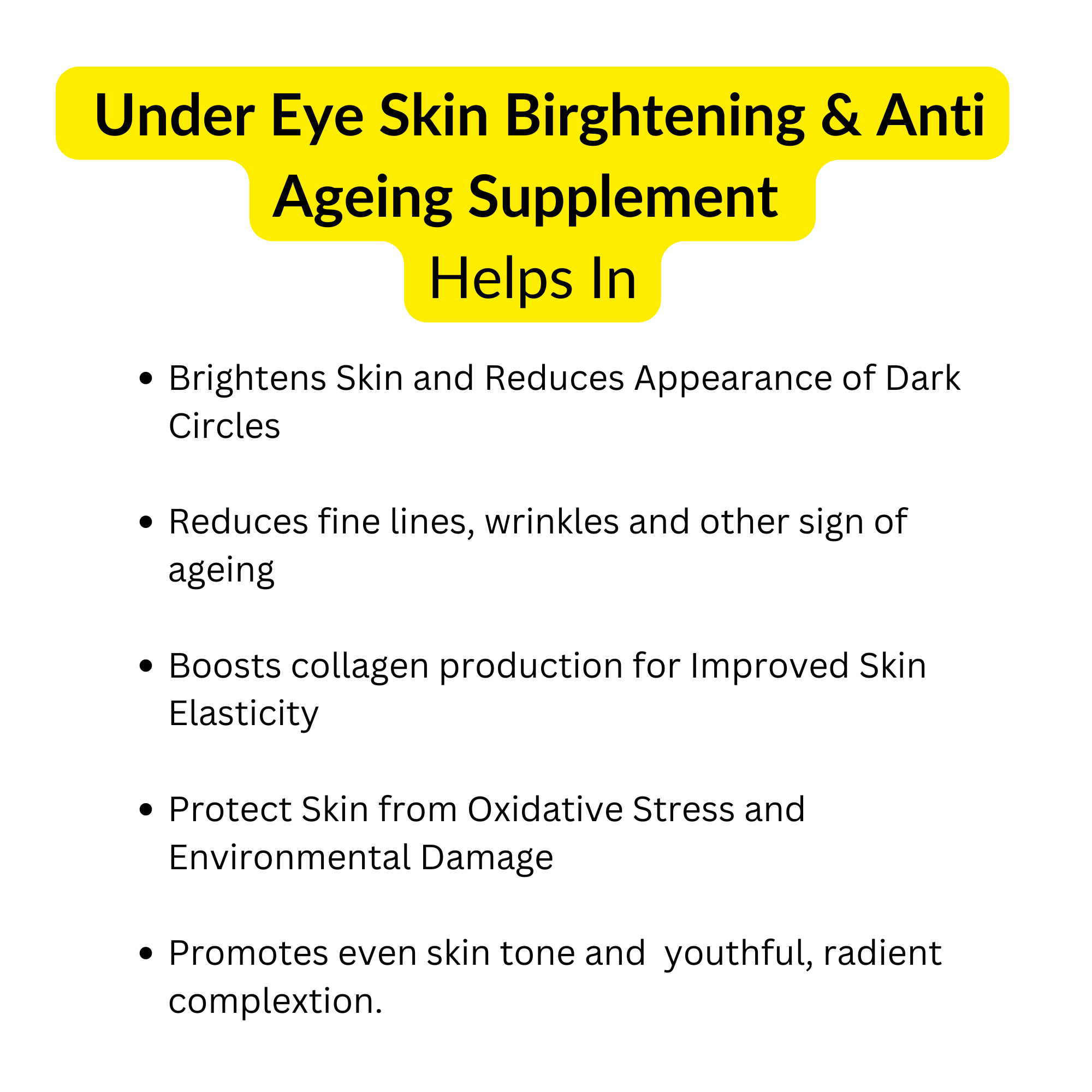 Eyecirque UNDER EYE SKIN BRIGHTENING & Anti-Ageing Supplement - TWIN PACK