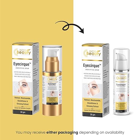 Eyecirque Under Eye Gel Serum for Dark Circles, Puffiness & Eye Bags - TWIN PACK