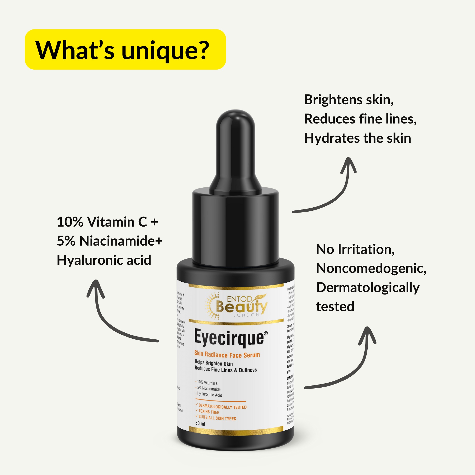 Eyecirque Skin Radiance Vitamin C, Niacinamide & Hyaluronic acid Face Serum