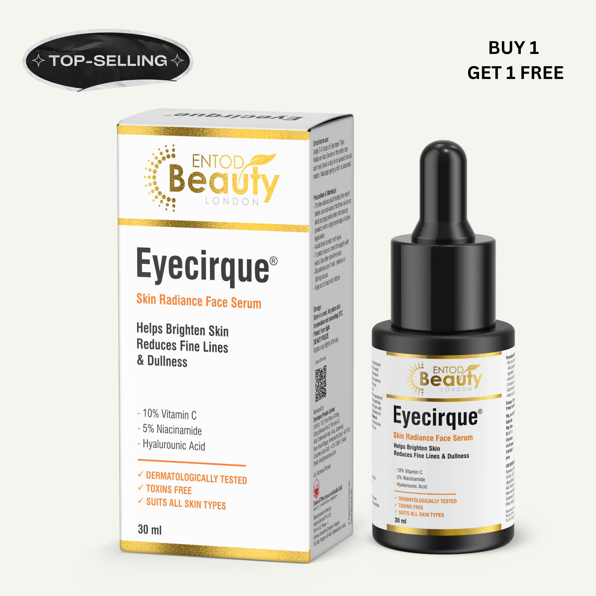 Eyecirque Skin Radiance Vitamin C, Niacinamide & Hyaluronic acid Face Serum