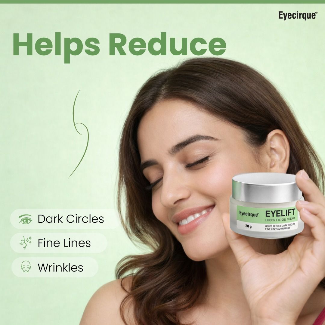 Eyecirque Eyelift Under Eye Gel Cream for Dark Circles, Puffy Eyes, Eye Bags & Wrinkles