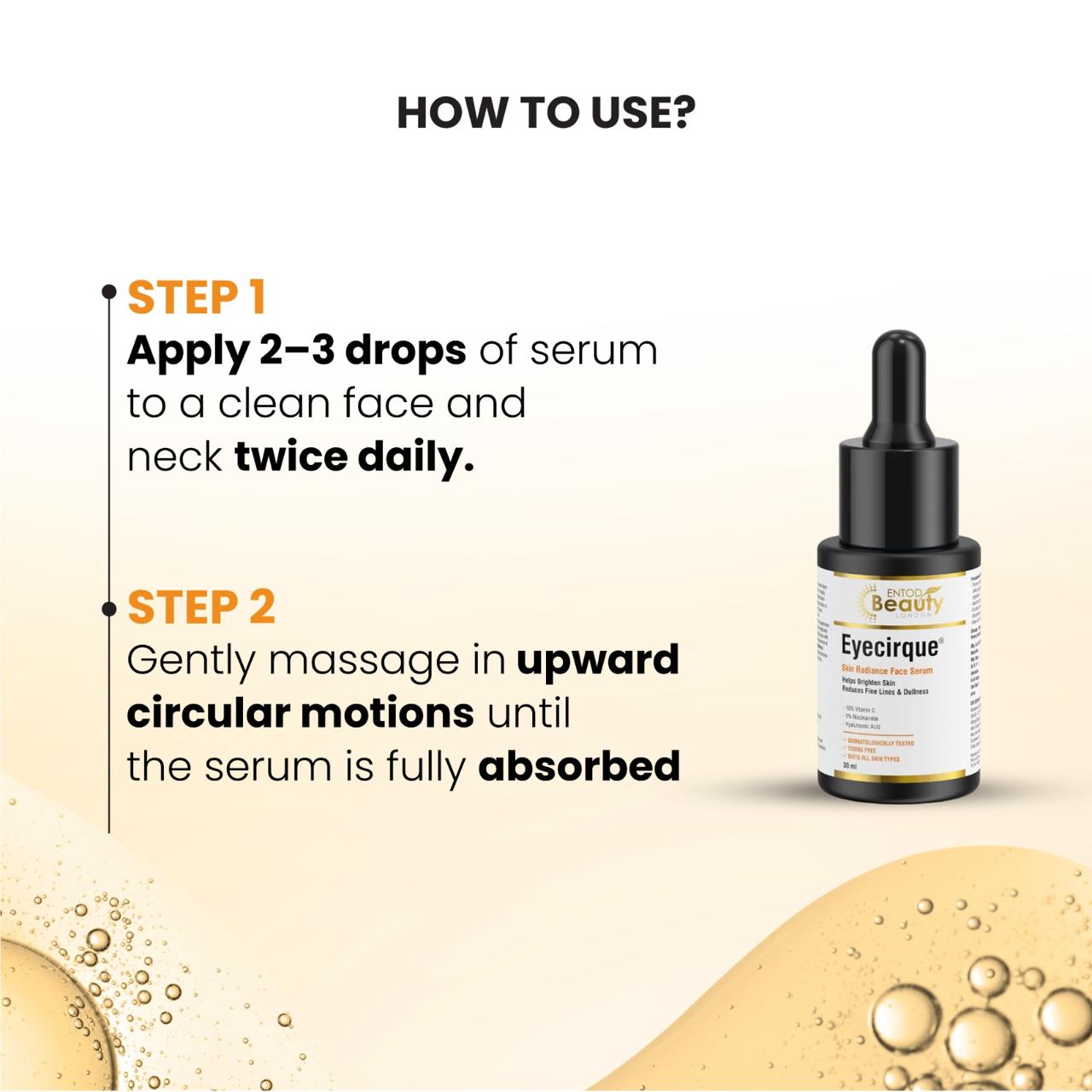10% Vitamin C Face Serum with 5% Niacinamide & Hyaluronic Acid | Brightens, Hydrates & Evens Skin Tone