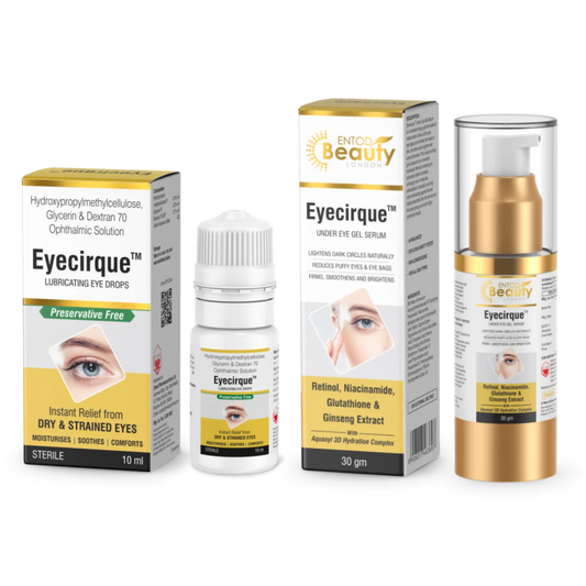 Eye Care Pack - Under Eye Gel Serum & Eye Drop COMBO Pack